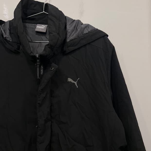 푸마 웜셀 무광 후드탈착 경량패딩