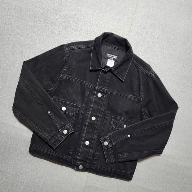 빈티지 폴로진스 2세대  블랙 데님 트러커자켓