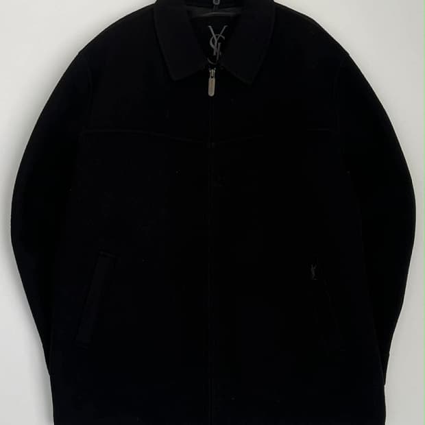 [100] 입생로랑 YSL 자수 울 집업 자켓