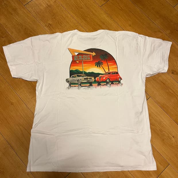 인앤아웃 버거 티셔츠 2XL IN-N-OUT BURGER