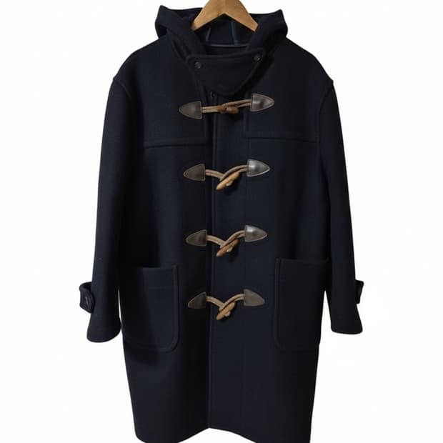 (L) van jac 반작 더플 코트 네이비