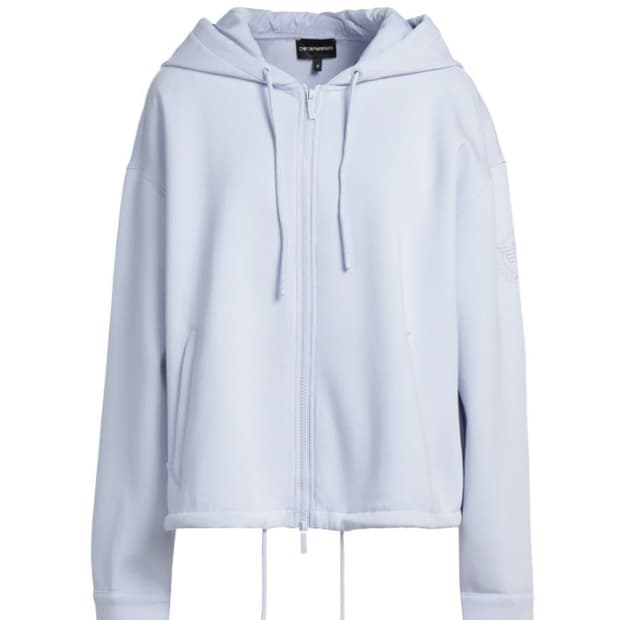 엠포리오 아르마니 오버핏 이글 로고 후드 집업 