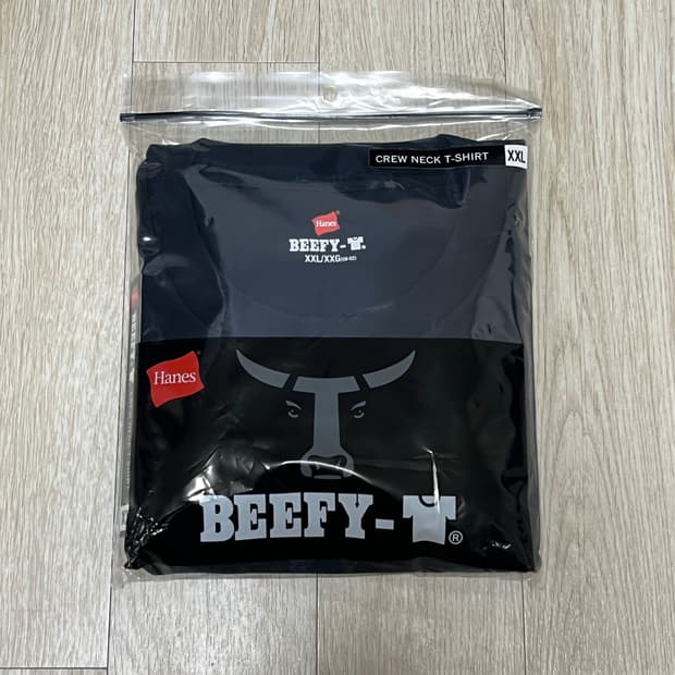 [2XL] 헤인즈 비피 티셔츠 블랙