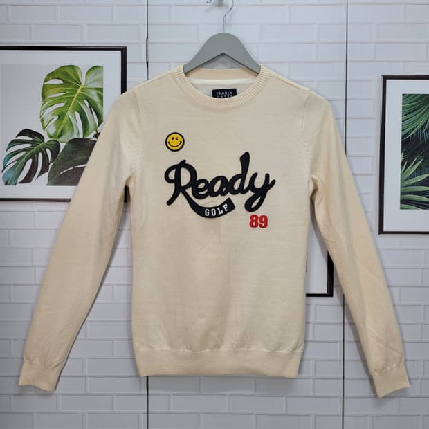 파리게이츠 골프 방풍 라운드넥 니트 스웨터 0사이즈 새상품급