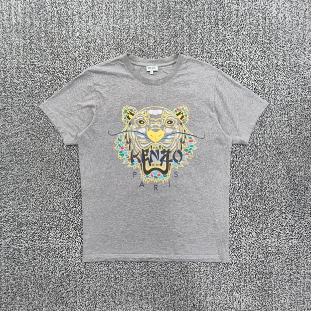 빈티지9. 겐조 KENZO 오리지널 타이거 자수 로고 반팔 티셔츠