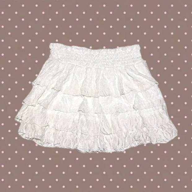 화이트 레이스 캉캉 큐롯 갸루 로걀 히메갸루