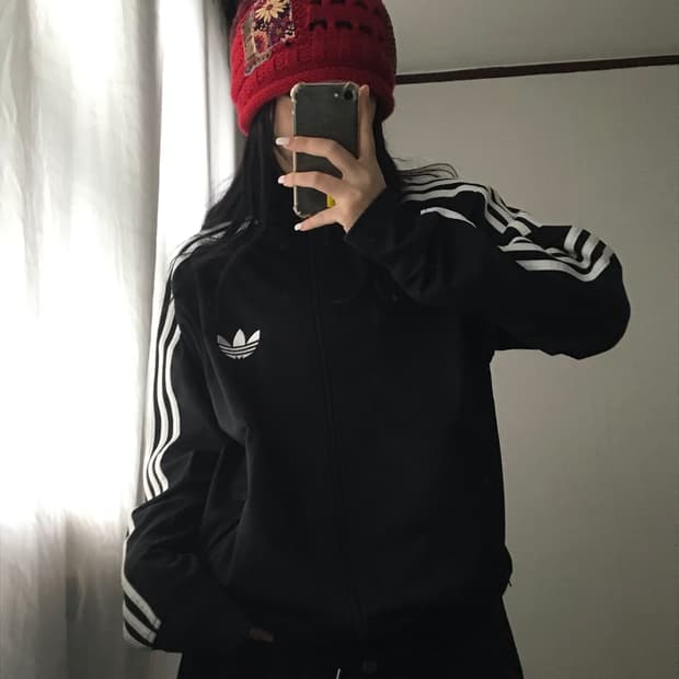 아디다스 블랙 구파이어버드 트랙탑