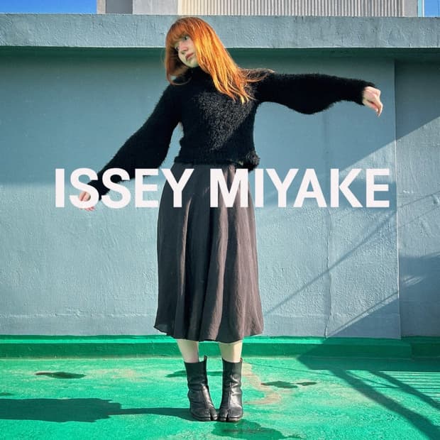 ISSEY MIYAKE AW05 Fuzzy High Neck Knit