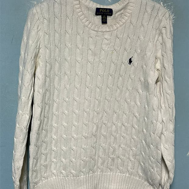 POLO 폴로 여자 꽈배기니트 기본 겨울 캐주얼 S 90 55