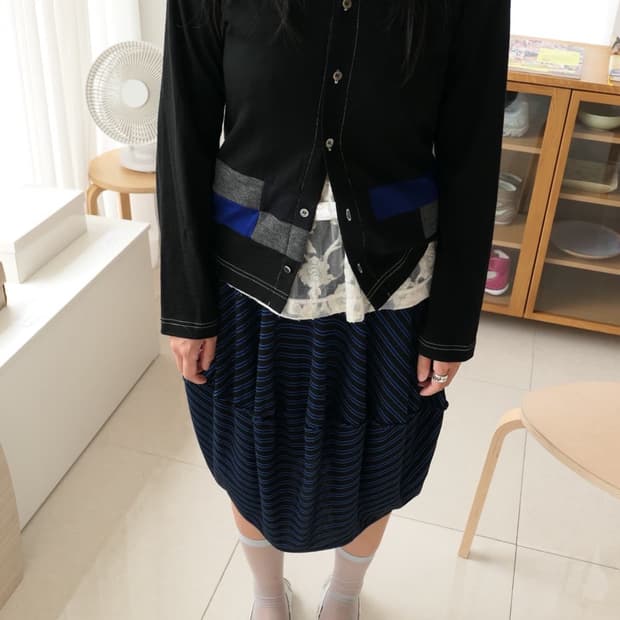 Color block cardigan