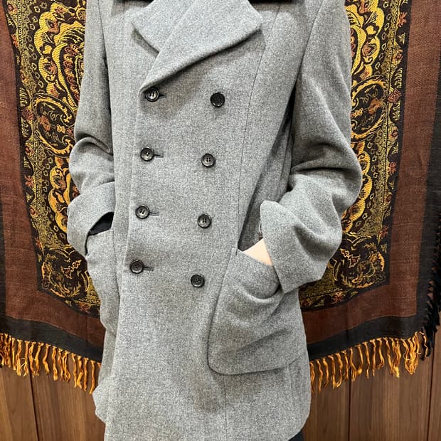 꼼데가르송 95s 트리콧 더블 코트