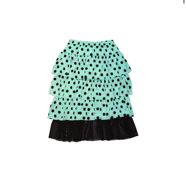 Ggoomm CHIRIRING MINT DOT SKIRT/꿈민트 스커트