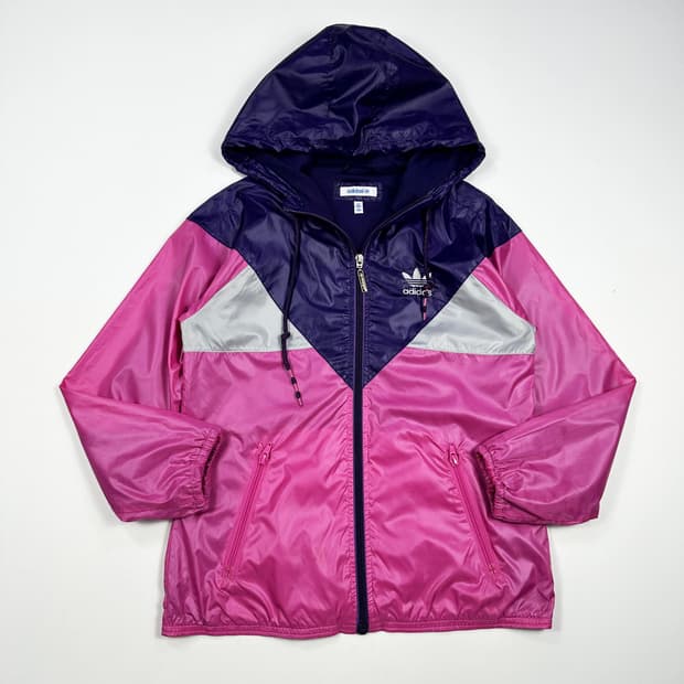 아디다스 올드스쿨 여성 빅로고 바람막이 XS