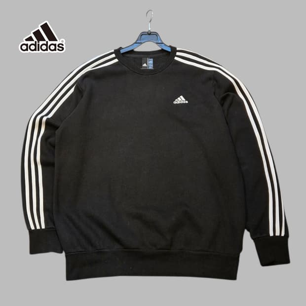 2XL 아디다스 블랙 맨투맨 