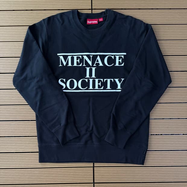 슈프림 menace ii society 맨투맨