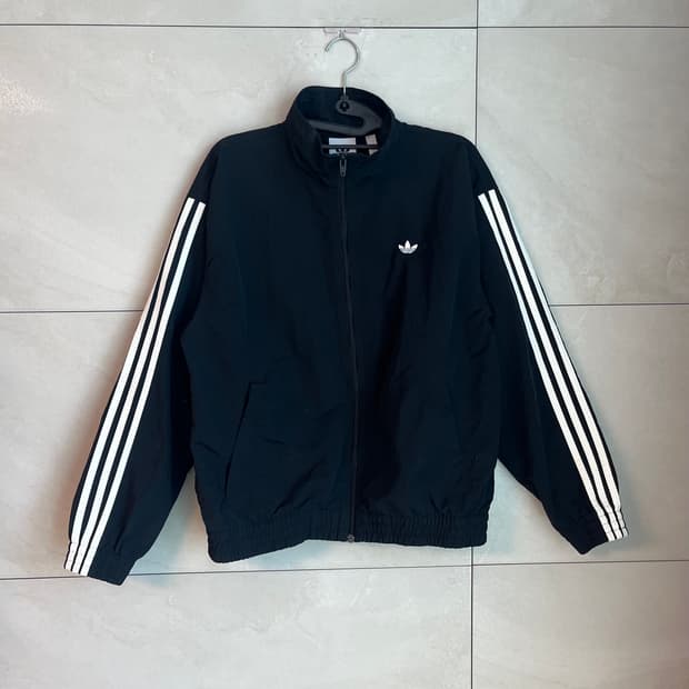 아디다스 파이어버드 우븐 바람막이 블랙 [L]