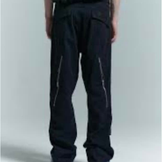 Plastic product wave zipper pants