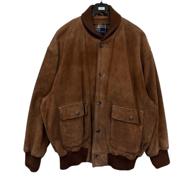 폴로랄프로렌90s 컨트리 스웨이드 블루종