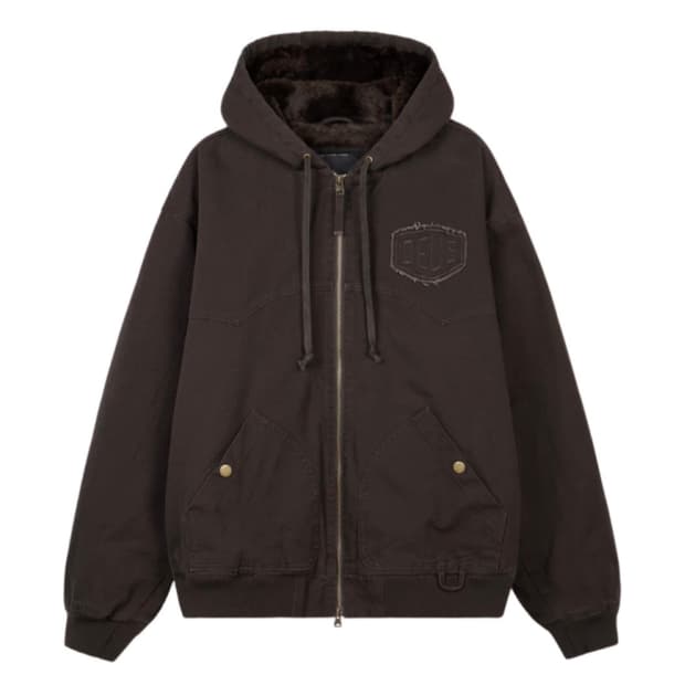 [새상품] 데우스 후드 자켓 차콜 S사이즈