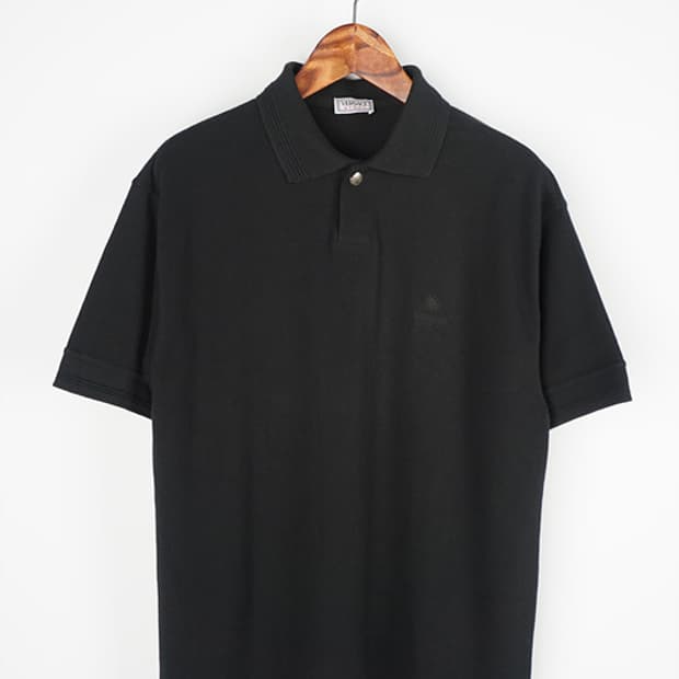 00's VERSACE SPORT sun logo pique shirt