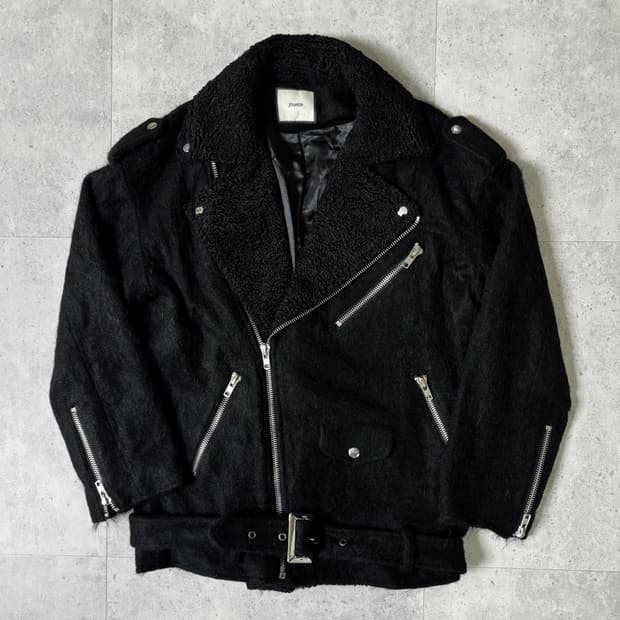 쥬에티 무스탕 스타일 울 혼방 자켓