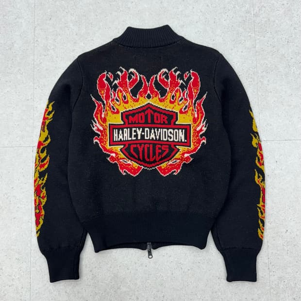 할리데이비슨 니트 집업