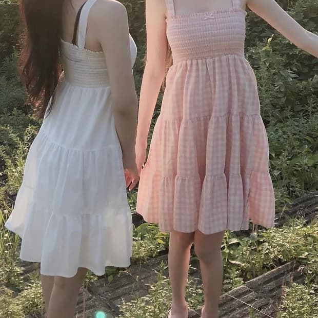 버니앤돌 Ribbon Lovely Dress (White)