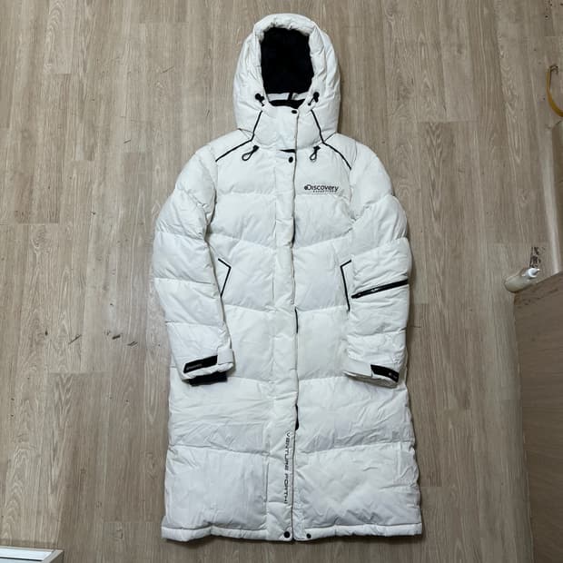 디스커버리 여성 덕다운 후드 롱패딩 S/90 