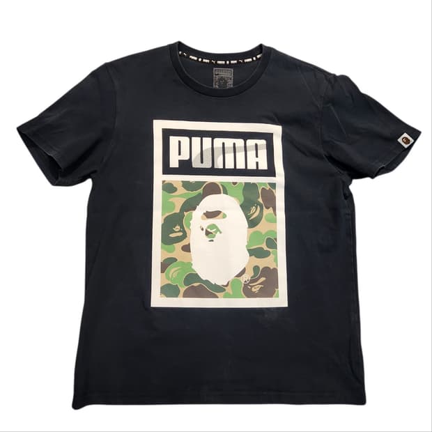 PUMA X BAPE 콜라보 반팔티 (M)