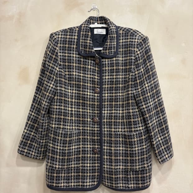 일본빈티지 트위드 코트
