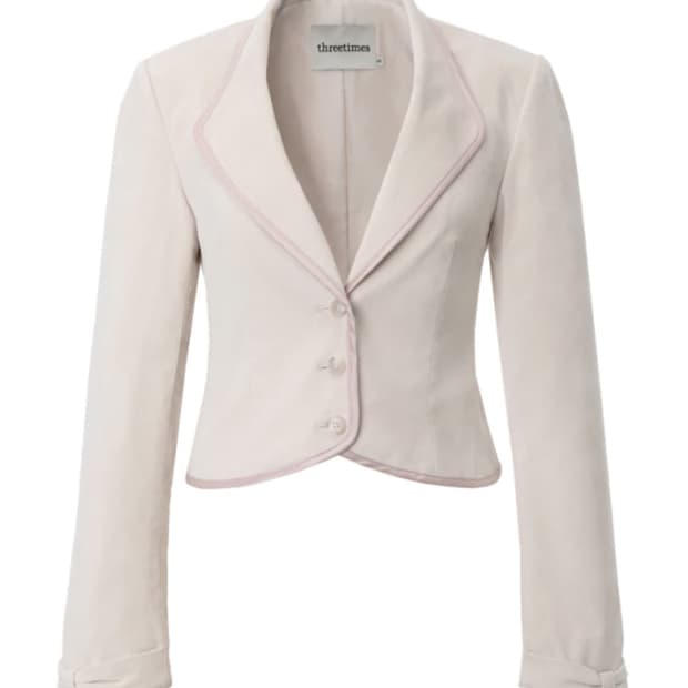 쓰리타임즈 클래식 보우 자켓 threetimes classic bow