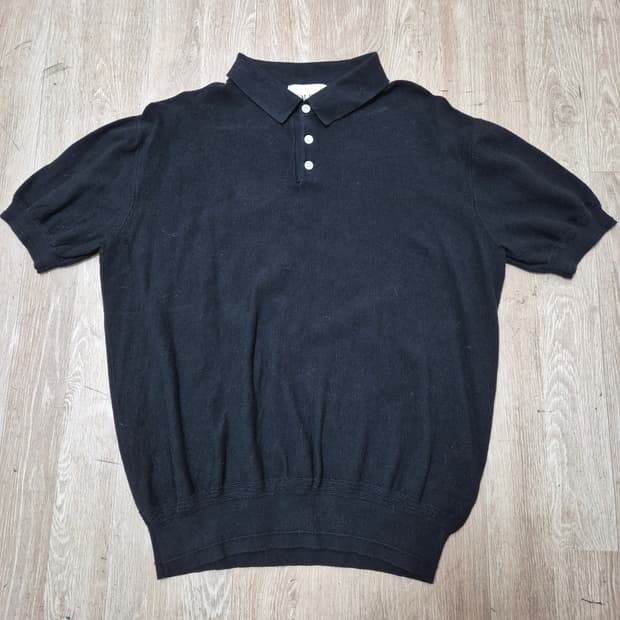 LOHNT 네이비 반팔 니트 폴로티