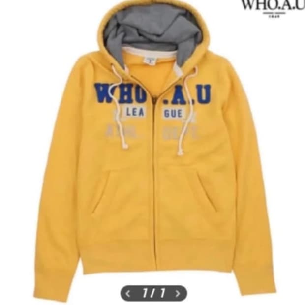 (구함)후아유 노란색 옐로우 후드집업
