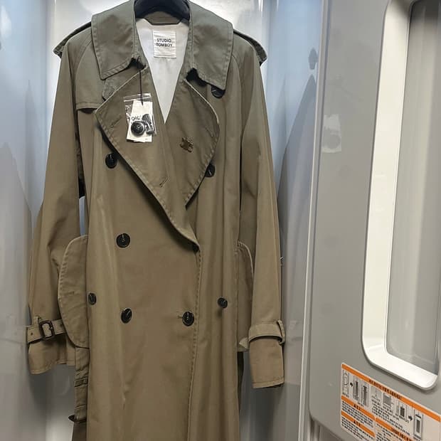 톰보이 카키 오버핏 트렌치코트+구찌더스트백(택있음)