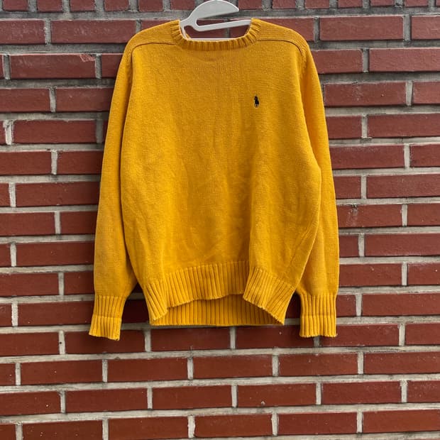 폴로 랄프로렌 옐로우 니트
