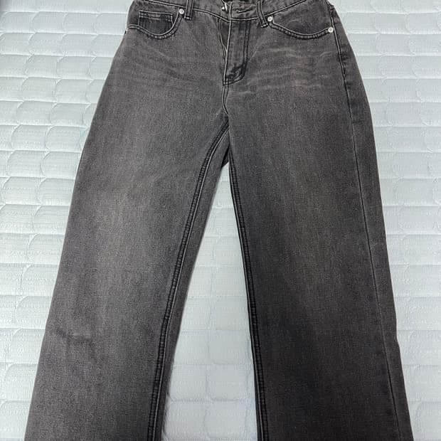 토피 와이드 데님 팬츠