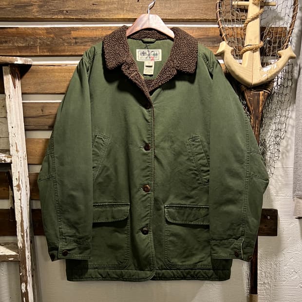[XL]엘엘빈 USA 쉐르파 라이닝 올리브그린 헌팅 자켓