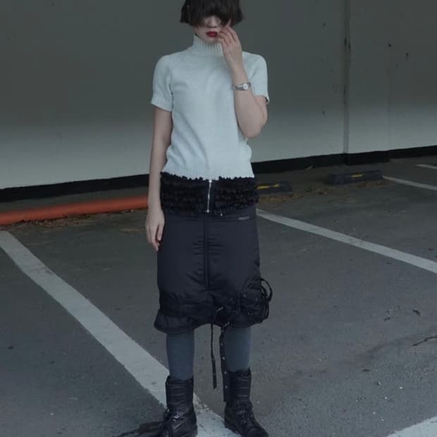 Eonts 에옹쓰 집업 프릴 벨트 1사이즈