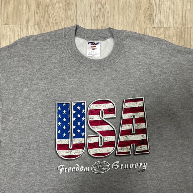 105~110) 90's 저지스 USA&성조기 맨투맨(RRL&LVC&폴로