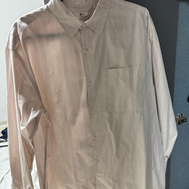 유니클로 c 스트라이프 셔츠 핑크 uniqlo c