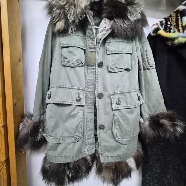 수입 폭스퍼내피 탈부착 야상