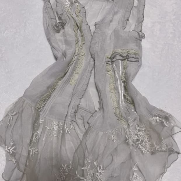silver lace sleeveless