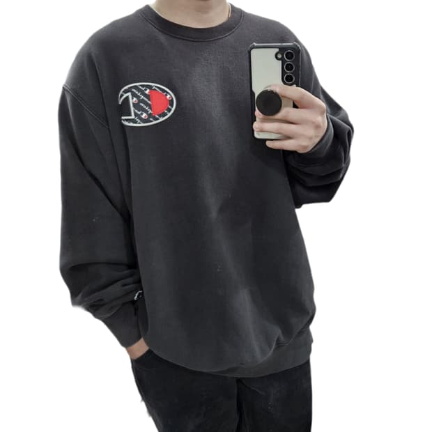 3XL 챔피온 리버스위브 빅사이즈 워싱 맨투맨