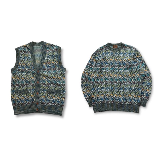 블랙 미쏘니 스포츠 앙상블 니트 셋업 