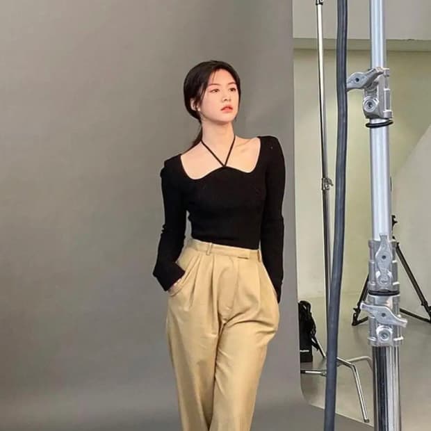 렉토 모나코 니트 블랙 고윤정 수영 김나영