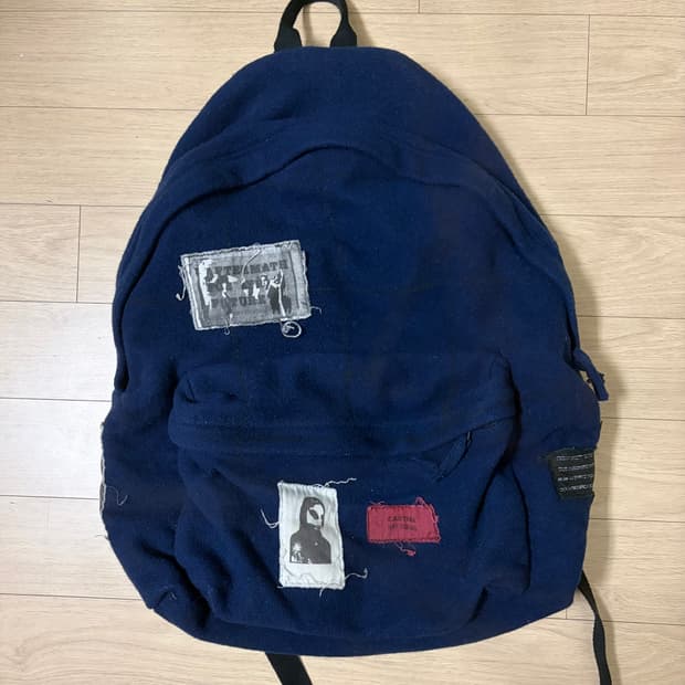 라프시몬스 08 패치 백팩 네이비