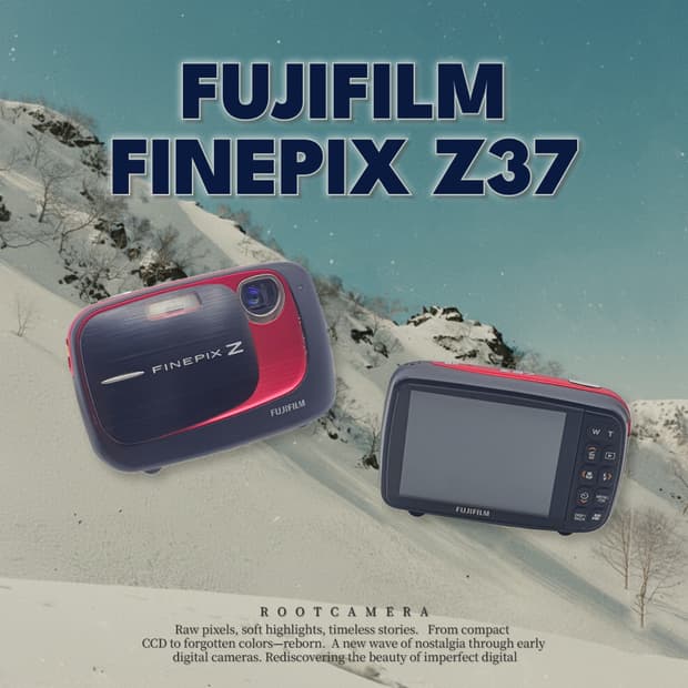 작례⭕️ 후지필름 파인픽스 Z37  레드블랙 매트☄️  빈티지 디카 