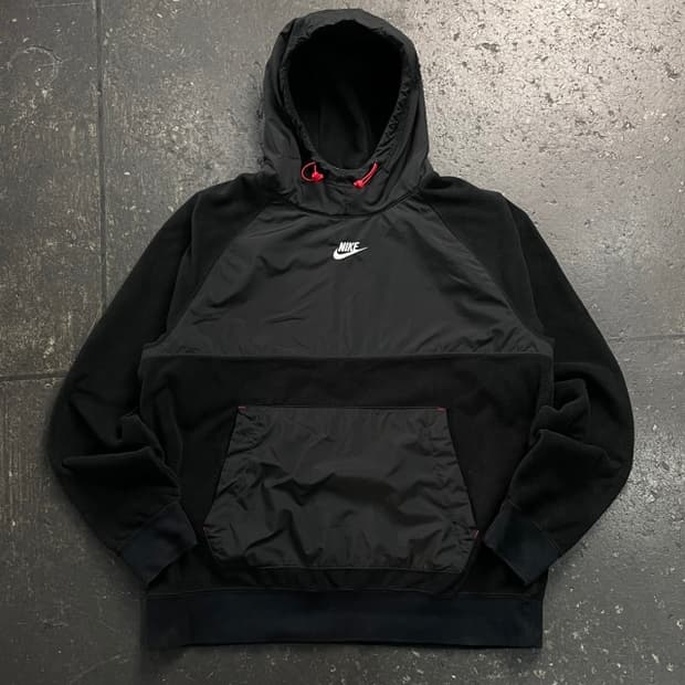 105 나이키 쉘 패널 후리스 후드티 