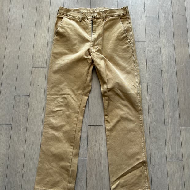 Visvim 베이지 워크 치노팬츠