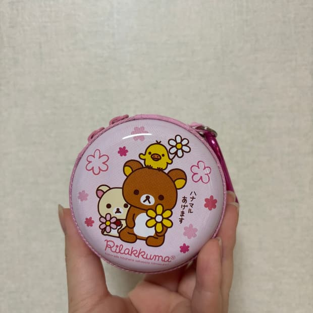 고전 산엑스 리락쿠마 카라비너 동전지갑